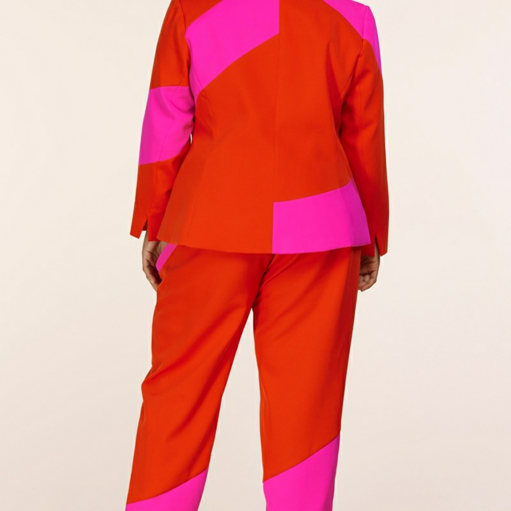 NEW Plus Size Color Block Pantsuits - Picture 7 of 10